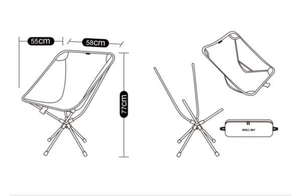 Ultra-light Swivel Chair