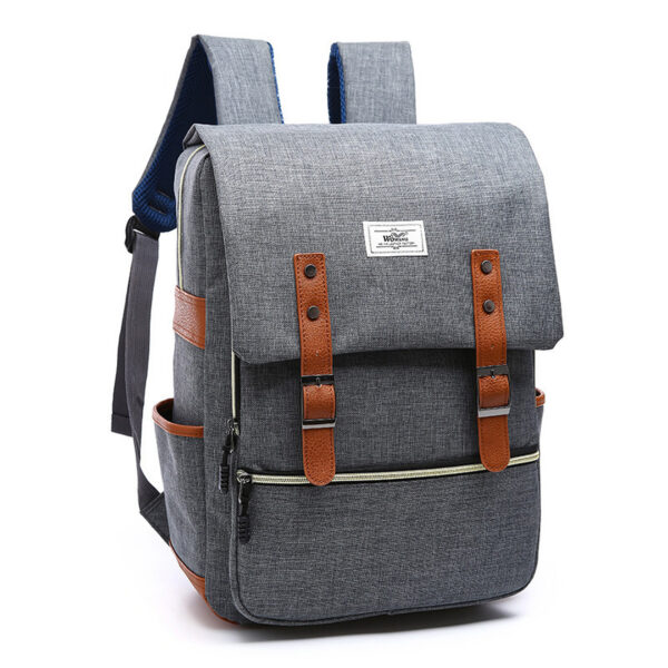 Vintage men women canvas backpacks school bags for teenage girls laptop backpack with USB charging fashion travel - Image 5