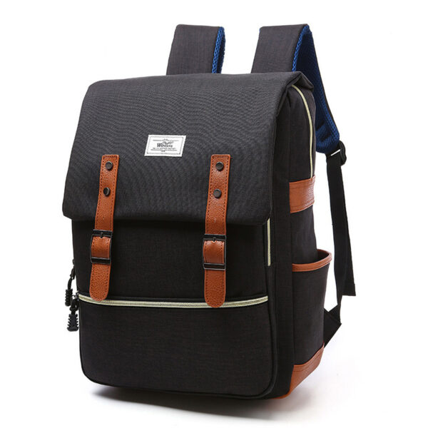 Vintage men women canvas backpacks school bags for teenage girls laptop backpack with USB charging fashion travel - Image 6