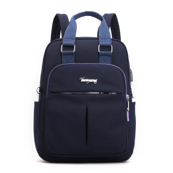 School Bag Large Capacity Multi-Pocket Women Backpack High Quality Solid Ladies Backpacks For Teengers Girls - Image 5