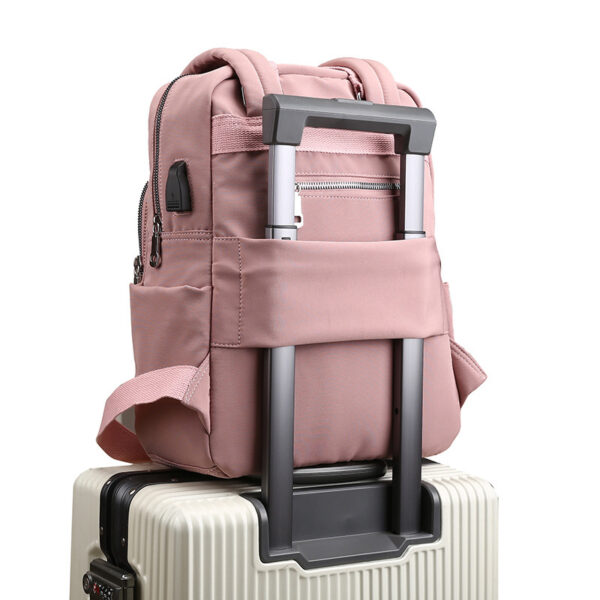 School Bag Large Capacity Multi-Pocket Women Backpack High Quality Solid Ladies Backpacks For Teengers Girls - Image 2