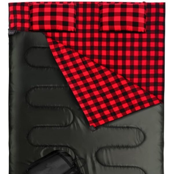 Camping Flannel Sleeping Bag - Image 6