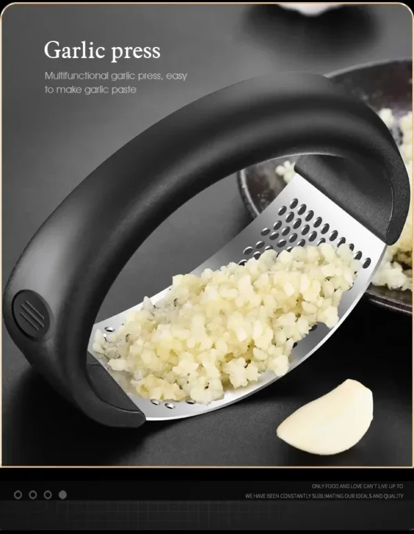 Garlic Press Crusher Manual Kitchen Stainless Steel Garlic Mincer Chopping Garlic Tool  Kitchen Accessories Gadget - Image 16